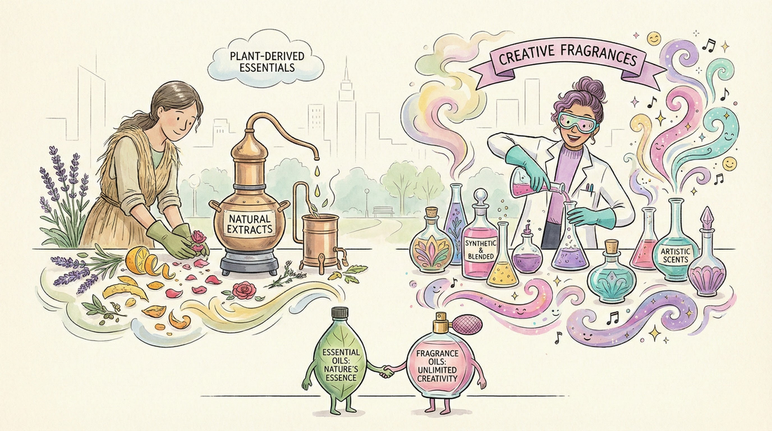Fragrance Oils vs. Essential Oils: What's the Difference and When to Use Each